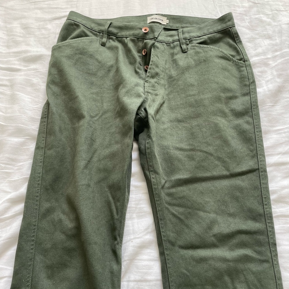 Taylor Stitch Camp Pant in Olive Green